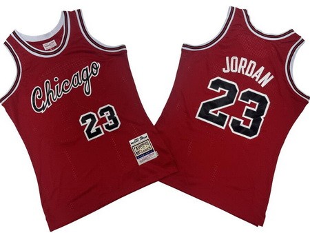Chicago Bulls #23 Michael Jordan Red 1984 Throwback Swingman Jersey