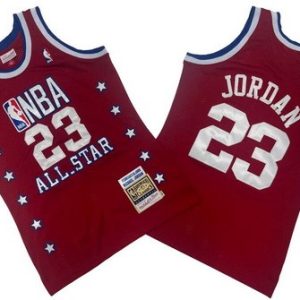 Chicago Bulls #23 Michael Jordan Red 1989 All Star Swingman Jersey
