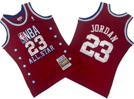 Chicago Bulls #23 Michael Jordan Red 1989 All Star Swingman Jersey