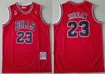 Chicago Bulls #23 Michael Jordan Red 1996 Champions Swingman Jersey