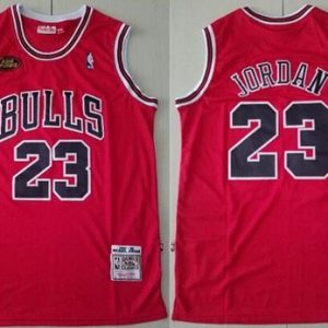 Chicago Bulls #23 Michael Jordan Red 1997 Finals Swingman Jersey