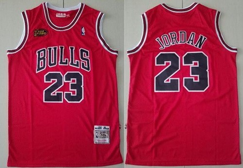 Chicago Bulls #23 Michael Jordan Red 1997 Finals Swingman Jersey