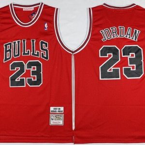 Chicago Bulls #23 Michael Jordan Red 1997 Throwback Swingman Jersey