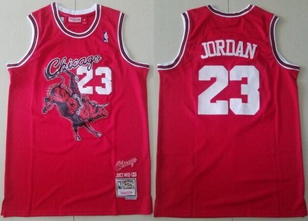Chicago Bulls #23 Michael Jordan Red Juice Wrid Co Branded Swingman Jersey