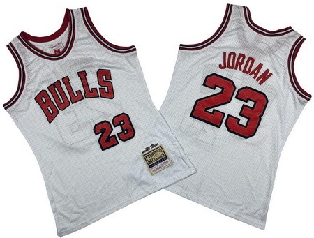 Chicago Bulls #23 Michael Jordan White 1984 Throwback Swingman Jersey