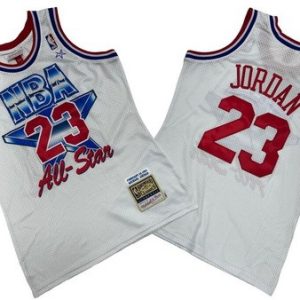 Chicago Bulls #23 Michael Jordan White 1991 All Star Swingman Jersey