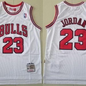 Chicago Bulls #23 Michael Jordan White 1997 Throwback Swingman Jersey