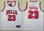 Chicago Bulls #23 Michael Jordan White Icon Swingman Jersey