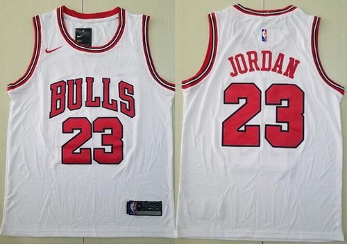 Chicago Bulls #23 Michael Jordan White Icon Swingman Jersey