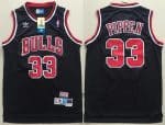 Chicago Bulls #33 Scottie Pippen Black Hollywood Classic Throwback Swingman Jersey