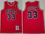 Chicago Bulls #33 Scottie Pippen Red 1997 Finals Throwback Swingman Jersey