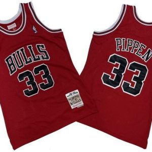 Chicago Bulls #33 Scottie Pippen Red 1997 Throwback Swingman Jersey