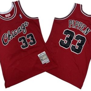 Chicago Bulls #33 Scottie Pippen Red 2003 Throwback Swingman Jersey
