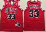 Chicago Bulls #33 Scottie Pippen Red Hollywood Classic Throwback Swingman Jersey