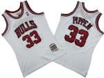 Chicago Bulls #33 Scottie Pippen White 1997 Throwback Swingman Jersey