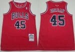Chicago Bulls #45 Michael Jordan Red 1984 Throwback Swingman Jersey