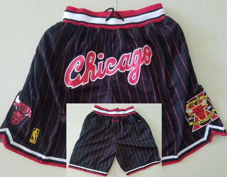 Chicago Bulls Black Stripes 10th Anniversary Just Don Shorts