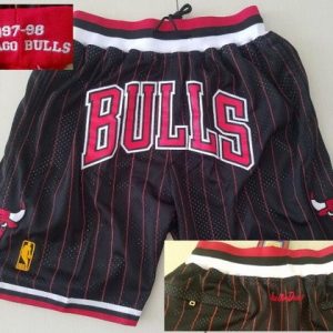 Chicago Bulls Black Stripes 1997 Just Don Swingman Shorts