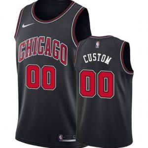 Chicago Bulls Customized Black Stitched Swingman Jersey