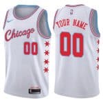 Chicago Bulls Customized White City Icon Swingman Nike Jersey