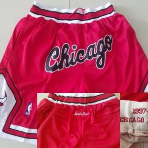 Chicago Bulls Red 1997 Just Don 2nd Swingman Shorts
