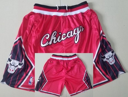 Chicago Bulls Red City Just Don Shorts