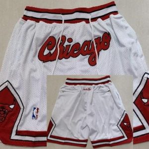 Chicago Bulls White 1984 Just Don Swingman Shorts