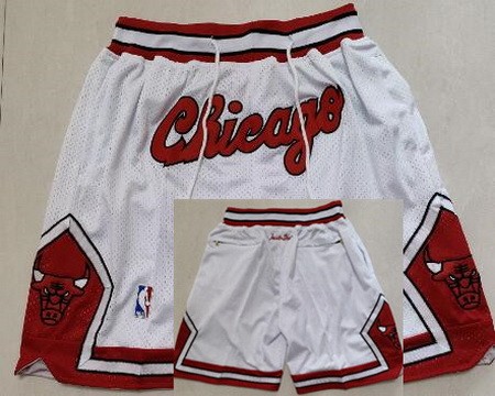Chicago Bulls White 1984 Just Don Swingman Shorts