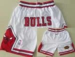 Chicago Bulls White 1997 Just Don Finals Swingman Shorts