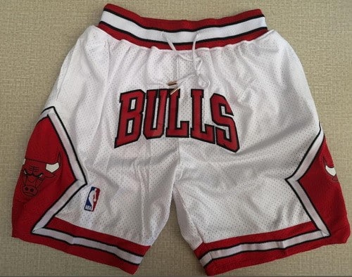 Chicago Bulls White 1997 Just Don Swingman Shorts