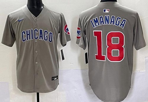 Chicago Cubs #18 Shota Imanaga Gray Limited Jersey