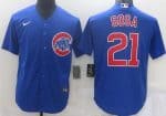 Chicago Cubs #21 Sammy Sosa Royal Blue Cool Base Jersey