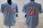 Chicago Cubs #23 Ryne Sandberg Baby Blue Limited Jersey