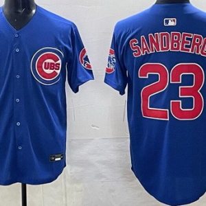 Chicago Cubs #23 Ryne Sandberg Blue Limited Jersey