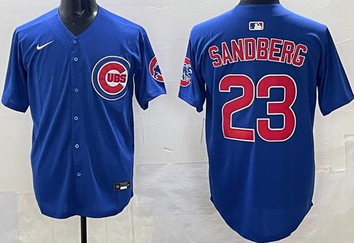 Chicago Cubs #23 Ryne Sandberg Blue Limited Jersey
