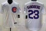 Chicago Cubs #23 Ryne Sandberg White Limited Jersey
