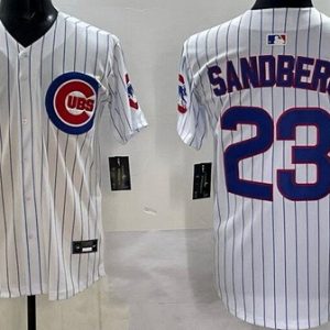 Chicago Cubs #23 Ryne Sandberg White Limited Jersey