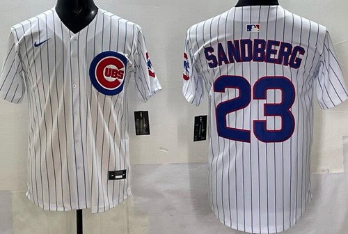 Chicago Cubs #23 Ryne Sandberg White Limited Jersey