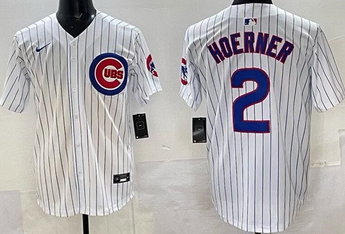 Chicago Cubs #2 Nico Hoerner Baby White Limited Jersey