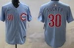 Chicago Cubs #30 Kyle Tucker Baby Blue Limited Jersey