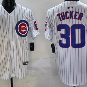 Chicago Cubs #30 Kyle Tucker White Limited Jersey