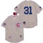 Chicago Cubs #31 Fergie Jenkins Cream 1969 Throwback Jersey