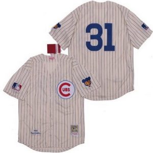 Chicago Cubs #31 Fergie Jenkins Cream 1969 Throwback Jersey