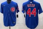 Chicago Cubs #44 Anthony Rizzo Blue Limited Jersey