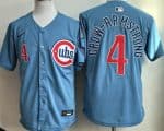 Chicago Cubs #4 Pete Crow Armstrong Baby Blue Limited Jersey