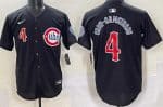 Chicago Cubs #4 Pete Crow Armstrong Black Limited Jersey