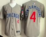 Chicago Cubs #4 Pete Crow Armstrong Gray Limited Jersey