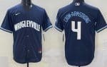 Chicago Cubs #4 Pete Crow Armstrong Navy City Connect Cool Base Jersey