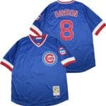 Chicago Cubs #8 Andre Dawson Blue 1987 Throwback Jersey