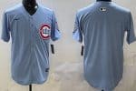 Chicago Cubs Blank Baby Blue Limited Jersey